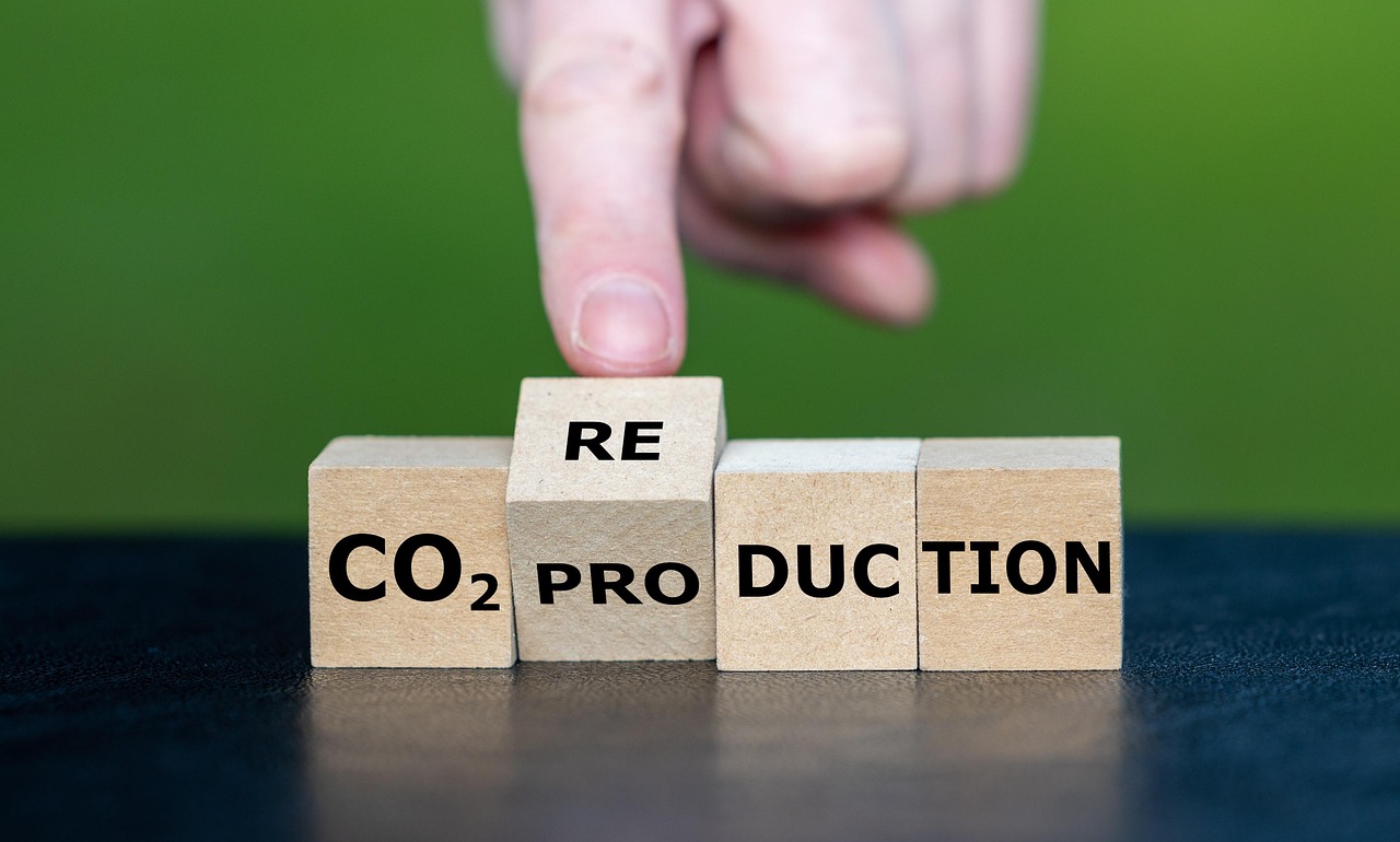 Home carbon, dioxide, co2, reduction, production, carbon dioxide, change, climate, climate change, co2 emission, concept, conceptual, cube, dice, down, ecological, ecology, emission, environment, environmental, footprint, gas, background